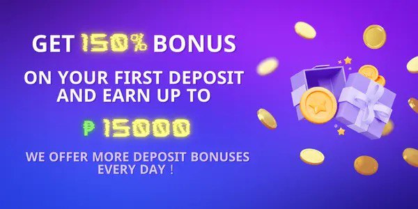 Weekly reload promotion banner with card suits and casino chips